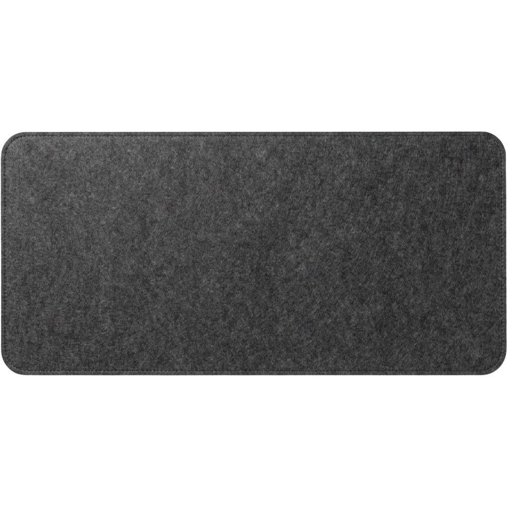 Pudmi Recycled Felt Extended Desk Mat Charcoal 900 x 400 mm - Product view